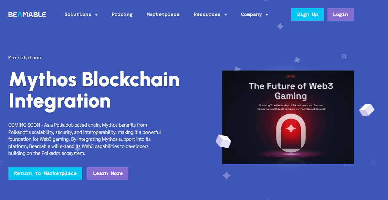 Mythos Blockchain Integration - Beamable